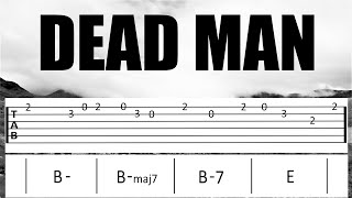 DEAD MAN THEME cover Guitar Tab [upl. by Lehcor308]