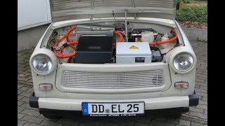 Elektroauto im Eigenbau zugelassen und täglich im Test  Elektrotrabi [upl. by Welford722]