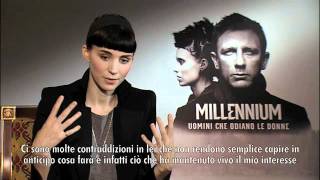 Millennium  Uomini che odiano le donne Intervista a Rooney Mara [upl. by Veta]