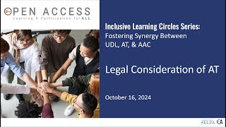 Inclusive Learning Circle Legal Consideration of Assistive Technology [upl. by Nilkcaj]