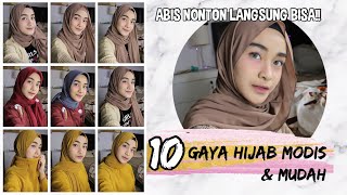 10 TUTORIAL HIJAB ALA PARA HIJABERS  Diniyaan [upl. by Marala]