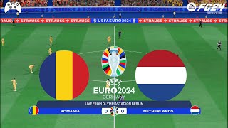 FC 24  Romania vs Netherlands  EURO 2024 Round Of 16 Match [upl. by Ianteen598]