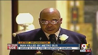 Rev Tyrone Patrick Cincinnati Fire chaplain drove Metro bus in fatal Hyde Park Square accident [upl. by Mic]