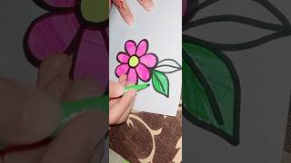 Simple and super easy flower drawing art ytshorts drawing [upl. by Reinke]