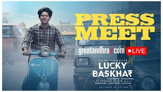 LIVE  Lucky Baskhar Release Press Meet  Dulquer Salmaan  Naga Vamsi  Venky Atluri  greatandhra [upl. by Oberstone]