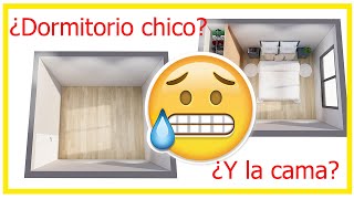 ¡Dónde colocar la cama en un dormitorio chico [upl. by Tuhn467]