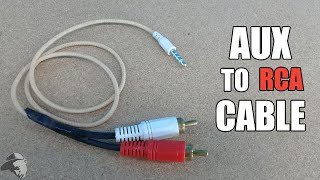 How to make AUX to RCA Cable  Mobile to woofer system connector [upl. by Mazurek]