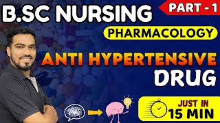 anti hypersensitive  BSc NURSING 3rd sem  pharmacology antihypertensive drugs  bsc nursing 2024 [upl. by Shawn]