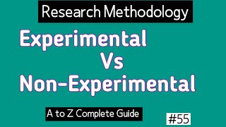 Difference Between Experimental and Nonexperimental Research [upl. by Dez215]