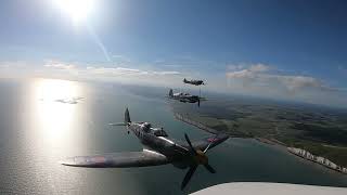 3 Spitfire formation flight [upl. by Trefor653]