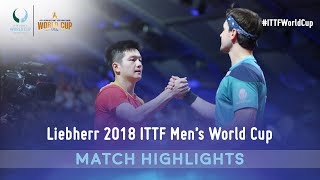 Fan Zhendong vs Timo Boll I 2018 ITTF Mens World Cup Highlights Final [upl. by Adnilreb]