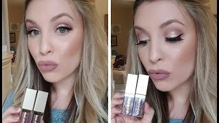 Stila Magnificent Metals Glitter and Glow Liquid Eye Shadow  Tutorial and Review [upl. by Attalanta]