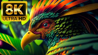 8K HDR 60fps Dolby Vision with Animal Sounds Colorfully Dynamic [upl. by Eelasor]