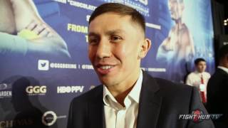 Golovkin reacts to Lemieux KO win over Stevens Has multiple game plans for Jacobs [upl. by Manvel706]