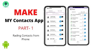 How to make Contact App in Android studio  Java [upl. by Leinaj]