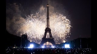 Paris New Year 2024 Celebration Fireworks Full HD  France New years Eve  Eiffel Tower  4K [upl. by Gilberto]