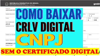 Como emitir o CRLVE de CNPJ MEI sem o certificado digital [upl. by Midis429]