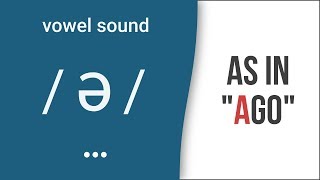 Vowel Sound  ə  Schwa as in quotagoquot  American English Pronunciation [upl. by Rotman941]