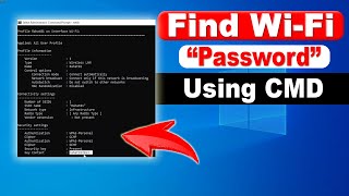 Find Wifi Password Using CMD Find All Wifi Password using CMD on Windows 10 11 Show Wifi Password [upl. by Janice]