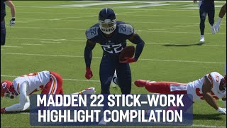 Madden 22 Stick Work Compilation Best Stop N Go Jukes And Spins [upl. by Anala]