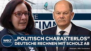 IHRE STIMME Nach dem AmpelAus Das sagen die Deutschen über Bundeskanzler Olaf Scholz [upl. by Carlyle896]