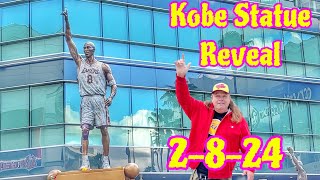 Kobe Bryant Statue Reveal at Crypto Arena 02082024 Los angeles California [upl. by Hurlee115]