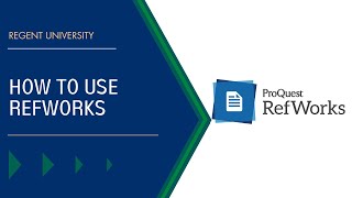 How to use RefWorks [upl. by Ibur]