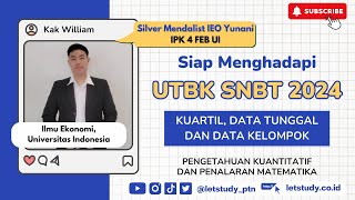 Statistika  Kuartil Data tunggal amp Data Kelompok  UTBK SNBT 2024 [upl. by Eleanore]