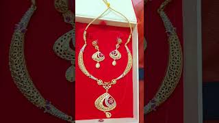 Gold necklace design mehndi rakhi hairstylegold jewelleryhair style [upl. by Eidda]