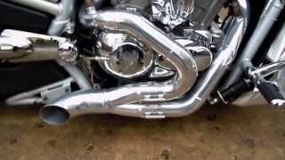 Fitzgerald Motorsport quotGround Pounderquot 21 High Performance VRod Exhaust System [upl. by Acinnod]