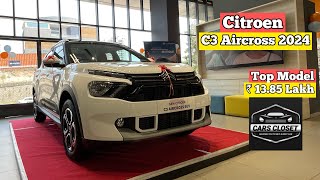 Citroen C3 Aircross Suv 2024  ₹ 1385 Lakh  Interior Exterior Features  Cars Closet [upl. by Nosreve692]