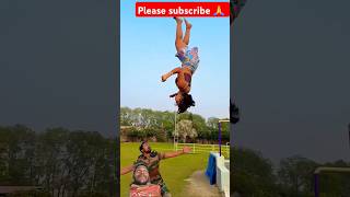 Kitni height hogi gymnast acrobatics action acrobat stunt viralshorts backflip couplegoals [upl. by Dalenna]