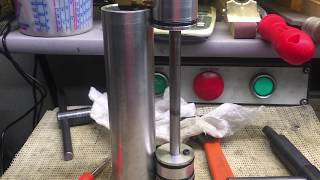 bandsaw downfeed hydrolic cylinder build [upl. by Kenison]