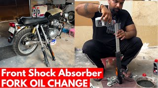 Royal Enfield Front Shocker Oil  Fork Oil Change  Part 2 [upl. by Robins]