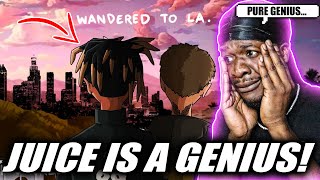 JUICE IS A GENIUS  Juice WRLD amp Justin Bieber  Wandered To LA Official Audio REACTION [upl. by Aurel]