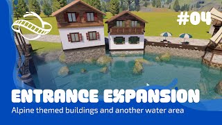 Alpine themed entrance expansion – Pinnacle Park Ep04 – Planet Coaster 2 [upl. by Nnayhs440]