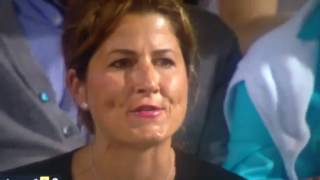 Mirka Federer is wisthling on Nick Kyrgios [upl. by Backler426]