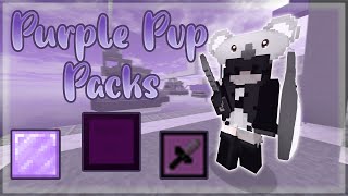 Purple Pvp Bedwars Texture Packs  Solo Bedwars Commentary [upl. by Sima605]