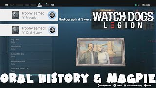 Oral History amp Magpie Trophy Guide  50 Audio Logs amp 15 Relics  Watch Dogs Legion [upl. by Wessling]