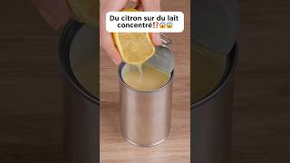 Du citron sur du lait concentré⁉️😱😱 cooking recette delicious milk lemon découverte pourtoi [upl. by Southworth]