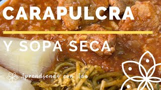 Cómo preparar Carapulcra y Sopa Seca  con Ada Zegarra [upl. by Sitto881]