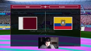 Revviendo la fiebre mundial Qatar VS Ecuador Grupo A Mundial Fifa Qatar 2022 Dream Patch Pes 2021 [upl. by Loyce]