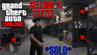 Gta 5 Online Selling 16 Crates TRUCKS SOLO CEO 2021 [upl. by Eserahc]