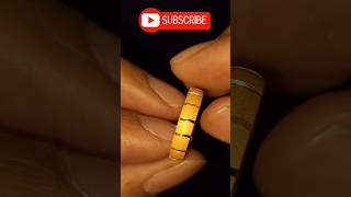 Gold challa design 20k  Gold band ring Best gold ring designhalf round gold ring viralvideo yt [upl. by Eked]