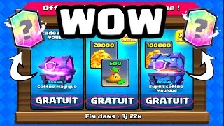 Clash Royale  DEBLOCAGE GRATUIT DES OFFRES ANNIVERSAIRE D [upl. by Haroun]