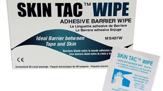 Skin Tac Wipes Review  Better Than Medical Tape  Lindsay Anne [upl. by Newsom78]