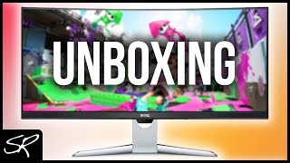 BenQ EX3501R Curved 35quot HDR UltraWide Gaming Monitor Unboxing  Raymond Strazdas [upl. by Wunder]