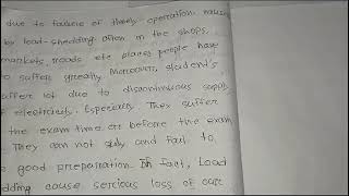 Load shedding paragraph class 8 to 10 [upl. by Aierbma20]