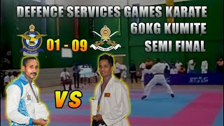 Defense Serves Karate Games 2023 60kg Kumite Semi Final SL ARMY vs SL AIR FORCE  DIAS KUMITE  wkf [upl. by Rimidalv775]