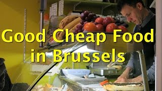 Good Cheap Food in Brussels  Fromagerie Sandwicherie Tonton Garby [upl. by Bonnell]